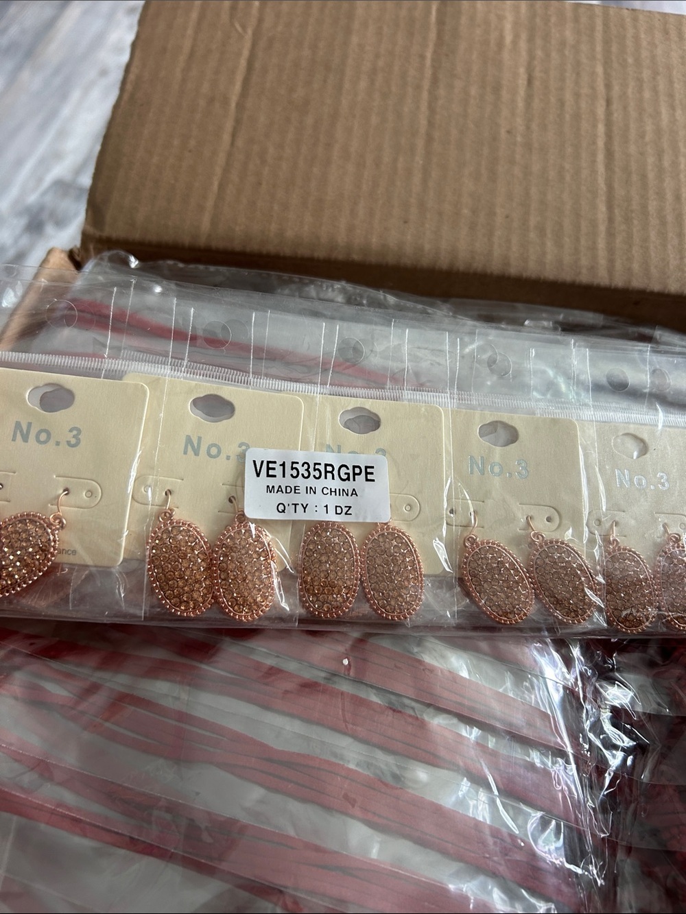 🔥$2 Elegant Rose Gold Oval Drop Earrings - Unbranded